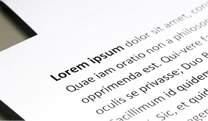 Loren Ipsum y generadores de texto